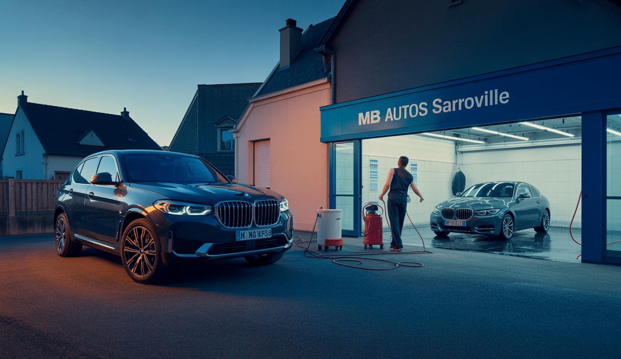 Lavages BMW dans les Yvelines : comparaison entre detailing mobile et lavage en station fixe avec exemples d'entreprises locales