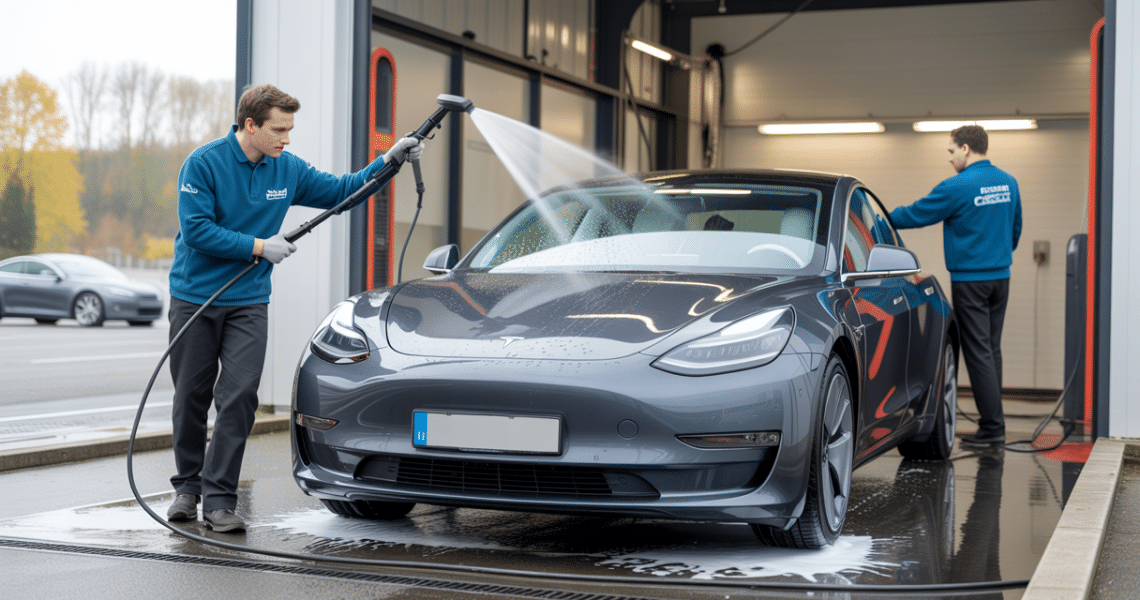 Comparaison précise entre lavage sans contact et méthodes traditionnelles pour Tesla dans les Yvelines avec focus sur coûts, options et retours utilisateurs