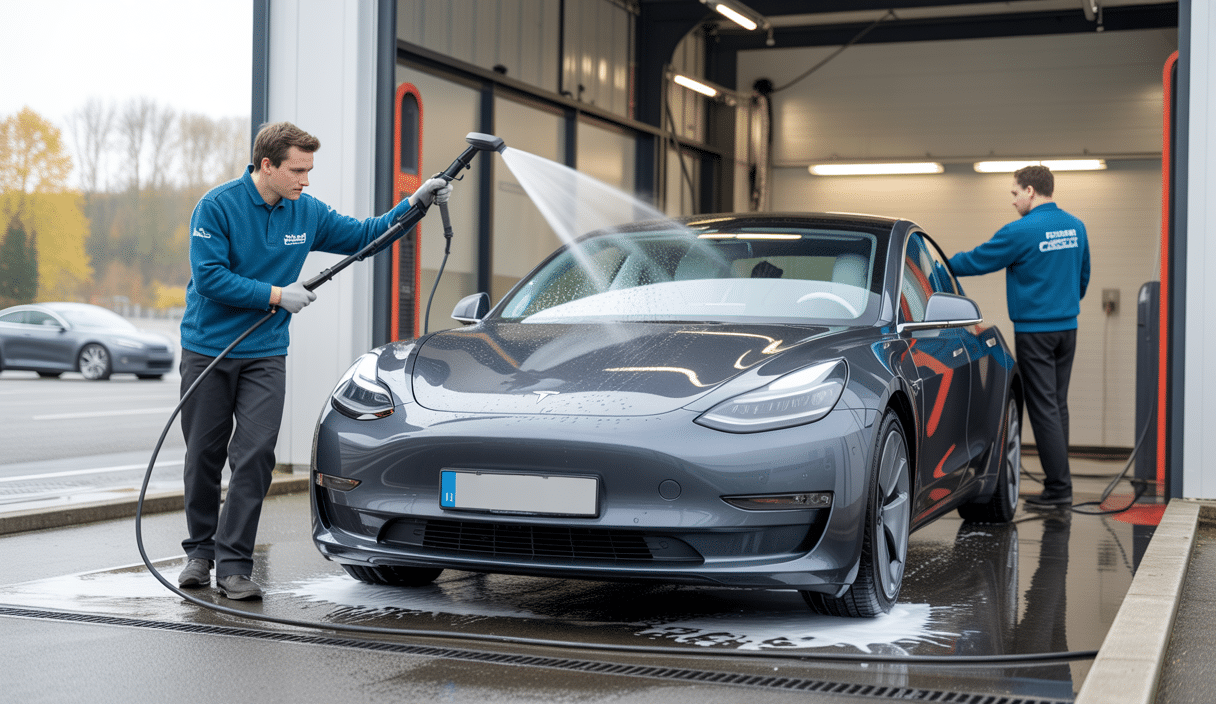 Comparaison précise entre lavage sans contact et méthodes traditionnelles pour Tesla dans les Yvelines avec focus sur coûts, options et retours utilisateurs
