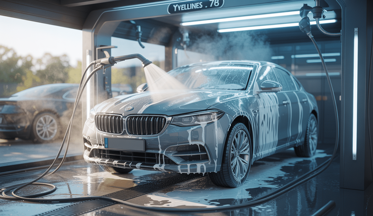 Box de lavage intérieur automobile en Yvelines utilisant des techniques vapeur et injection-extraction pour une désinfection profonde